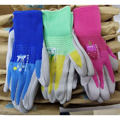 88 - 16 PACKS OF 3 PAIR LADIES' GARDENING GLOVES (12L AND 4 XS