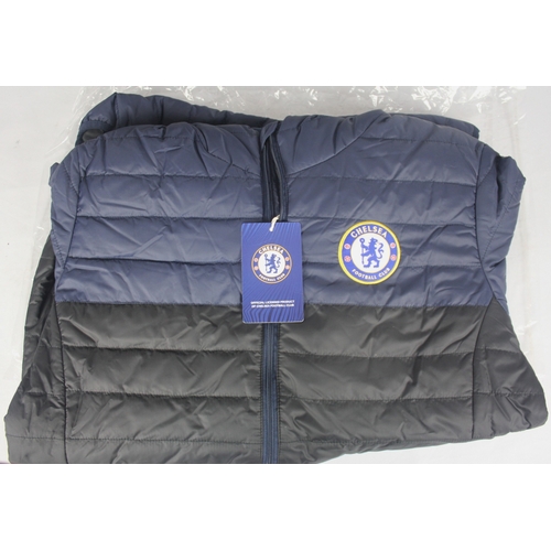 107 - 2 NEW CHELSEA FC PADDED JACKETS SIZE XL