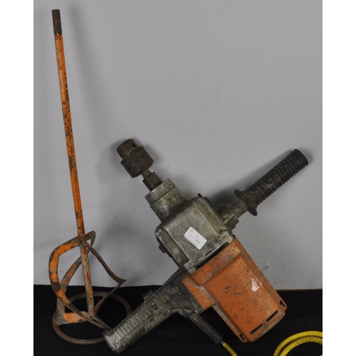 155 - 110V DRILL, AEG 240V DRILL AND MIXING PADDLE