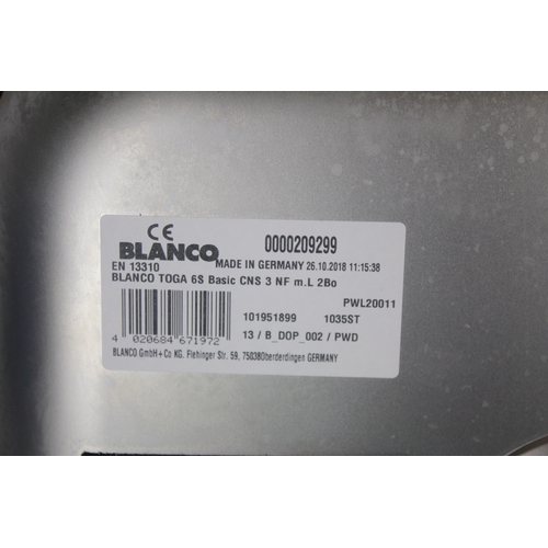 159 - BLANCO SINK & DRAINER WITH FITTINGS (95cm X 50cm)