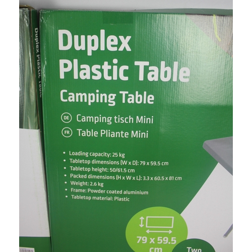 161 - 2 KAMPA DUPLEX CAMPING TABLES