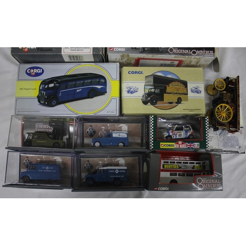 167 - BOX OF CORGI DIE CAST SCALE MODEL VEHICLES