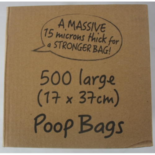 193 - 3 BOXES OF PIPPA AND MAX'S LARGE SIZE POOP BAGS 500 PER BOX