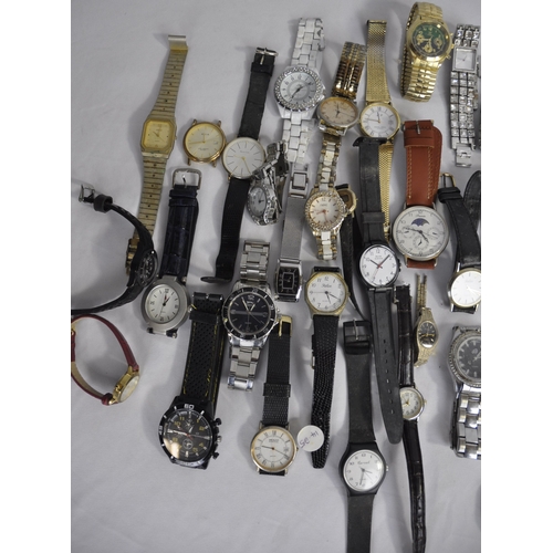 44 - TIN OF WATCHES - NOT TESTED