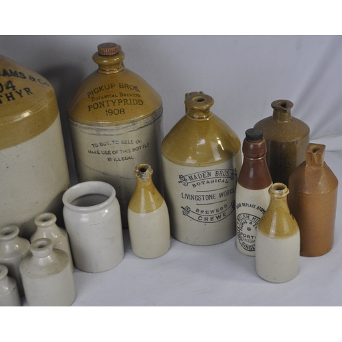 65 - LARGE EARTHENWARE JAR AND MISCELLANEOUS EARTHENWARE ITEMS