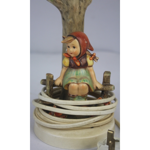 81 - GOEBEL TABLE LAMP - GIRL SEATED ON A BENCH