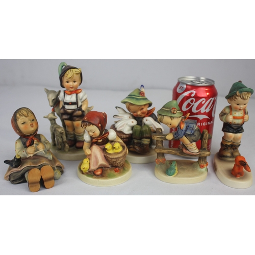 92 - 6 VARIOUS GOEBEL FIGURINES