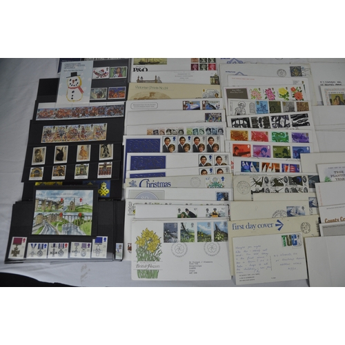 106 - BOX OF FIRST DAY COVERS AND STAMPS