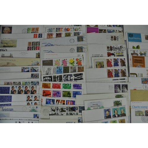 106 - BOX OF FIRST DAY COVERS AND STAMPS