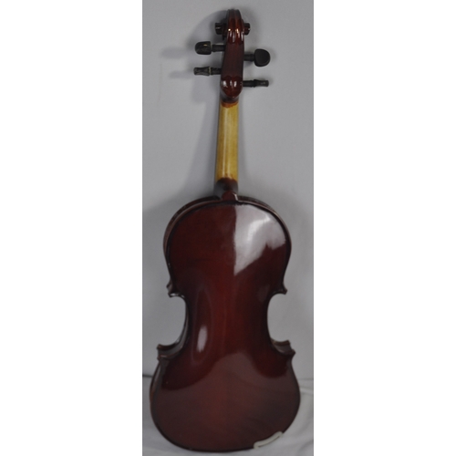 117 - 3/4 SIZE VIOLIN AND BOW IN CASE