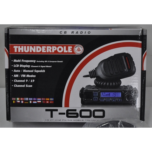 138 - NEW THUNDERPOLE T600 CB RADIO WITH ANTENNA