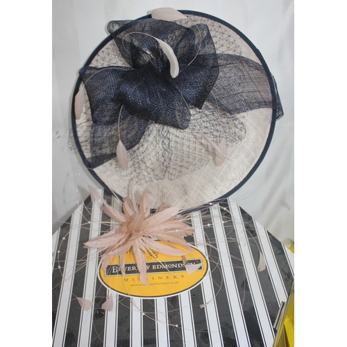 175 - 4 NEW BEVERLEY EDMONDSON HATS AND 2 FASCINATORS