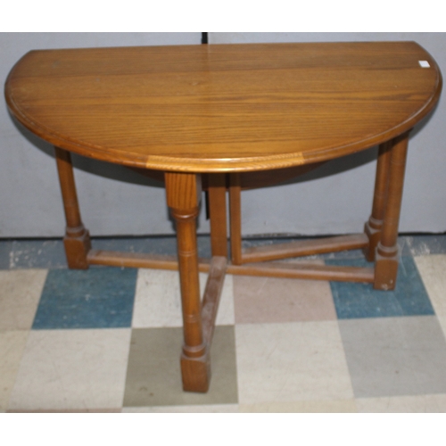 180 - OAK NARROW DROP LEAF TABLE