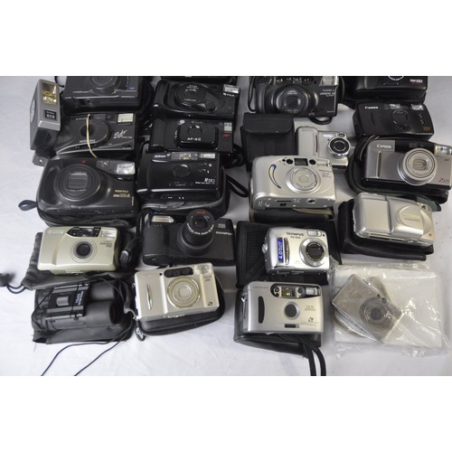 BOX OF VARIOUS CAMERAS