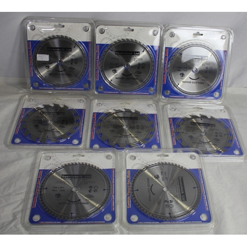 50 - 8 CARBIDE TIPPED SAW BLADES - 3 OF 180 x 40T AND 5 OF 184 x 16T