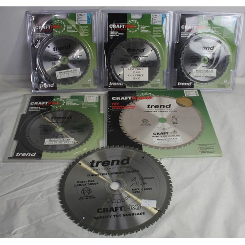 53 - 5 TREND CARBIDE TIPPED SAW BLADES