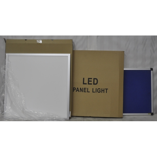 108 - 2 LED PANEL LIGHTS AND PIN BOARD