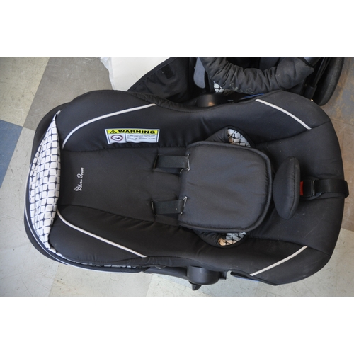 26 - SILVER CROSS BUGGY / PRAM AND CAR SEAT SET