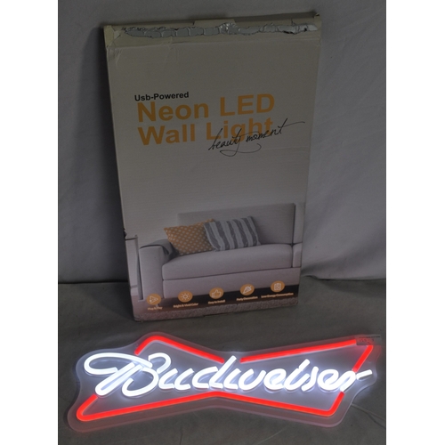 28 - BUDWEISER NEON LED LIGHT