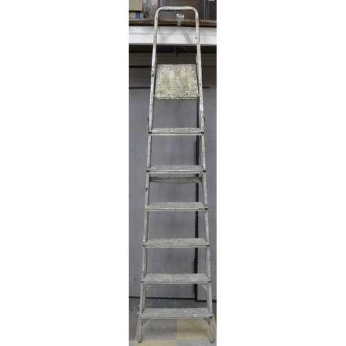 44 - 2 ALUMINIUM STEP LADDERS