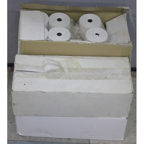 98 - 4 OPEN BOXES OF RECEIPT PAPER ROLLS