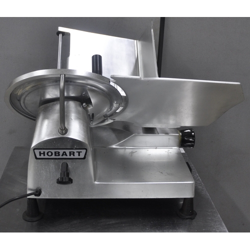 107 - HOBART STAINLESS STEEL MEAT SLICER