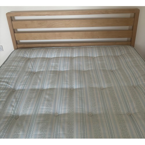 113 - KING SIZE BED FRAME WITH MATTRESS