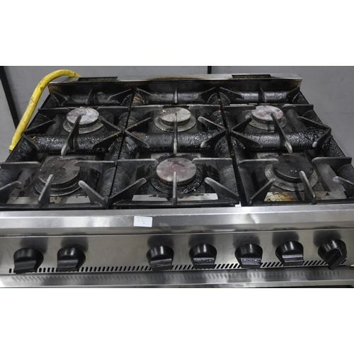 116 - PARRY 6-BURNER GAS COOKING RANGE