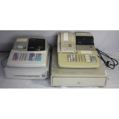 161 - 2 CASH REGISTERS - SHARP XE-A102 AND CASIO 230ER