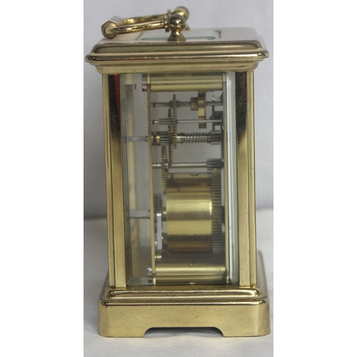 184 - LONDON CLOCK COMPANY CARRIAGE CLOCK AND QUARTZ CARRIAGE CLOCK