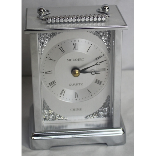 184 - LONDON CLOCK COMPANY CARRIAGE CLOCK AND QUARTZ CARRIAGE CLOCK