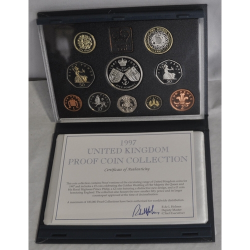 201 - 1997 UK PROOF COIN COLLECTION WITH CERTIFICATE