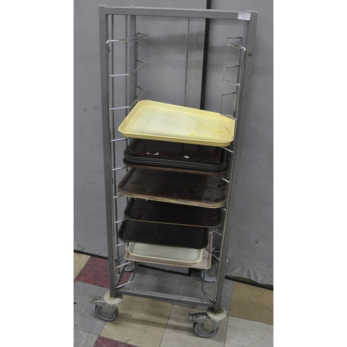 138 - TRAY RACK AND TRAYS