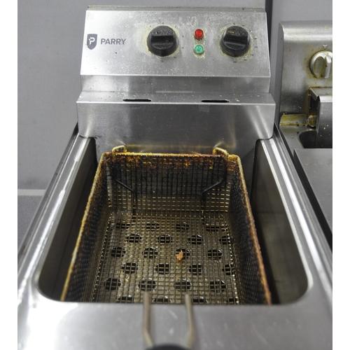 146 - 2 ELECTRIC CHIP FRYERS - 1 PARRY PLUS 1 OTHER