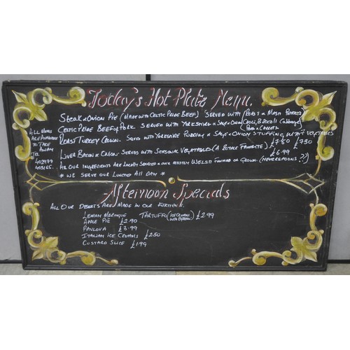 6 - 2 MENU CHALK BOARDS