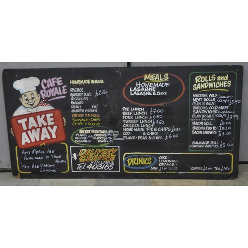 6 - 2 MENU CHALK BOARDS