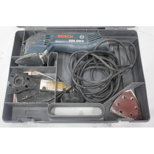 24 - PERFORMANCE POWER SHEET SANDER, METABO ORBITAL SANDER, BOSCH GDA28OE DETAIL SANDER