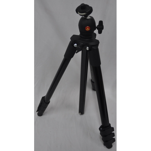 32 - MANFROTTO COMPACT LIGHT TRIPOD, MANFROTTO MTP1X1-B MINI TRIPOD AND CANON WC-58B WIDE CONVERTER