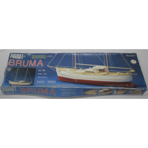 33 - 4 MODEL BOAT KITS - VANGUARD MODELS RANGER, RANART RC MOTOR BOAT OF VENICE, PANART HMS VICTORY SLOOP... 