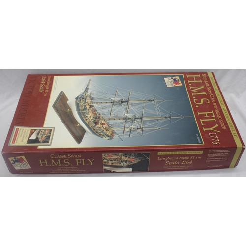 34 - 2 MODEL BOAT KITS - VICTORY MODELS LADY NELSON HM CUTTER 1803 AND VICTORY MODELS HMS FLY 1776 - PLEA... 