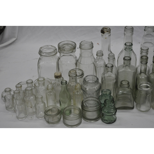 58 - VARIOUS GLASS BOTTLES