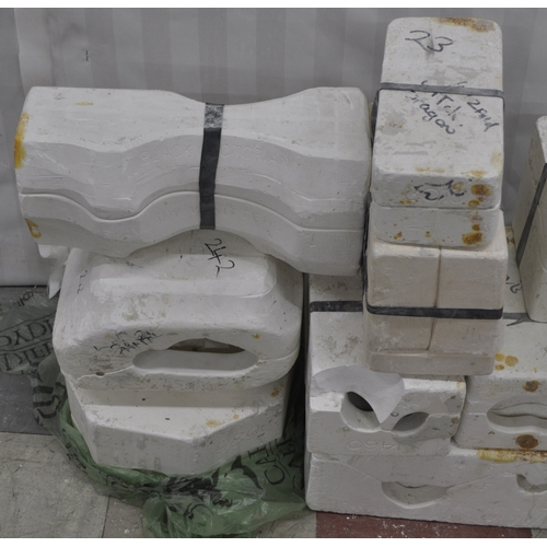 67 - 15 SLIP CASTING MOULDS FOR POTTERY