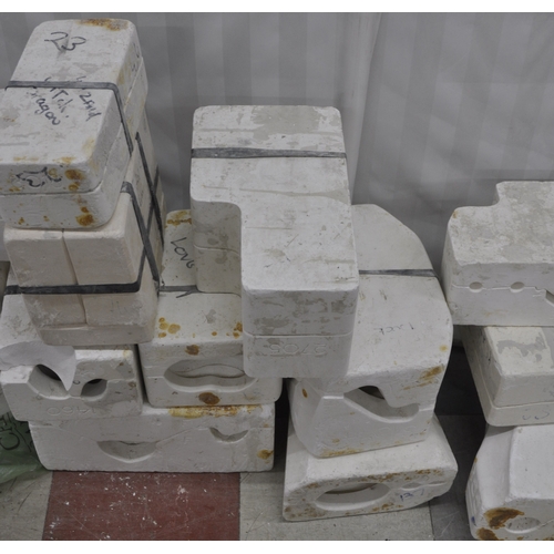 67 - 15 SLIP CASTING MOULDS FOR POTTERY