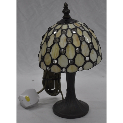 95 - TIFFANY STYLE TABLE LAMP AND CEILING LIGHT