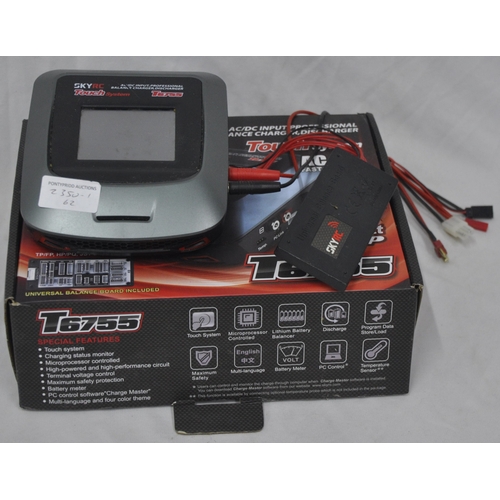 96 - SKY RC TOUCH SYSTEM T6755 AC/DC INPUT PROFESSIONAL BALANCE CHARGER, DISCHARGER