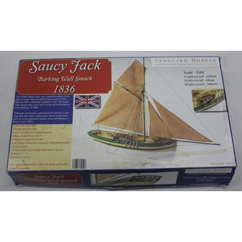 104 - 5 MODEL BOAT KITS - 3 VANGUARD MODELS 