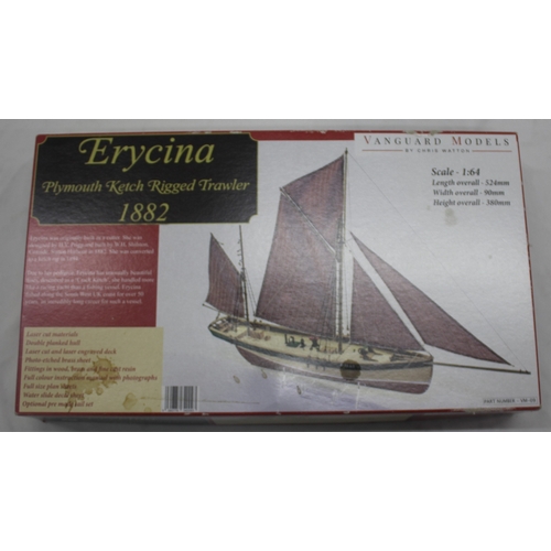 104 - 5 MODEL BOAT KITS - 3 VANGUARD MODELS 