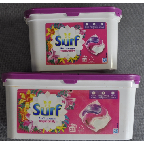 109 - 2 x 32 SURF 3in1 BIOLOGICAL DETERGENT CAPSULES, 2 x 18 SURF 3in1 BIOLOGICAL DETERGENT CAPSULES &... 