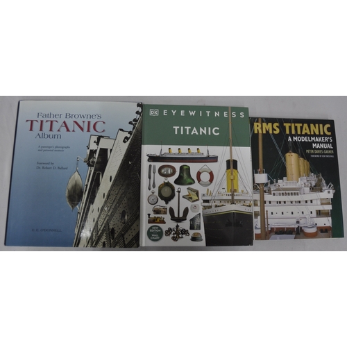 118 - 2 RMS TITANIC MODEL KITS AND 3 BOOKS - PLEASE SEE PHOTOS OR VIEW IN PERSON TO CHECK CONTENTS, WE CAN... 