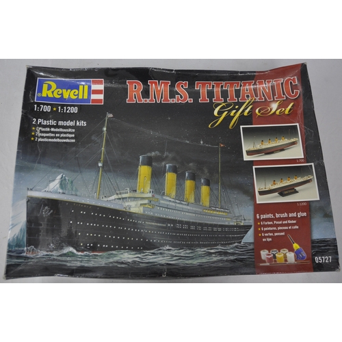 127 - 4 RMS TITANIC KITS - REVELL, 2 x MANTUA MODEL AND PANART - PLEASE SEE PHOTOS OR VIEW IN PERSON TO CH... 